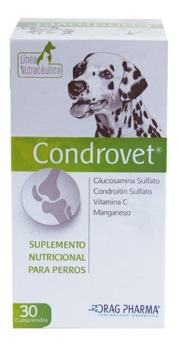 Condrovet 30 Comprimidos, Suplemento Nutricional Para Perros