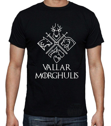 Remera Game Of Thrones Valar Morghulis (negra) Ideas Mvd