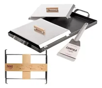 Comprar Plancheta 2 Hornallas Mas Tapas + Espatula + Patas