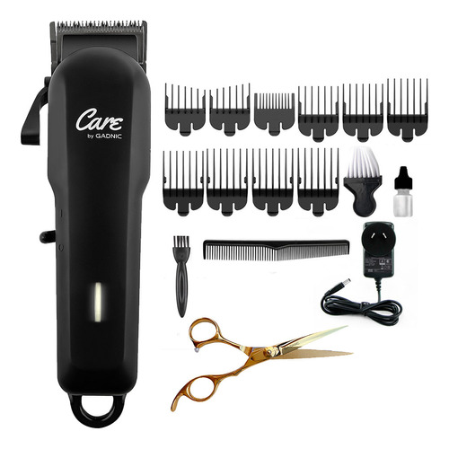 Kit Tijera Profesional 6,5  Gold + Cortadora Pelo Recargable