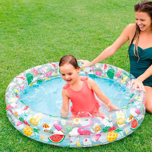 Alberca Inflable Infantil Fiesta En La Playa Intex 122 X 25