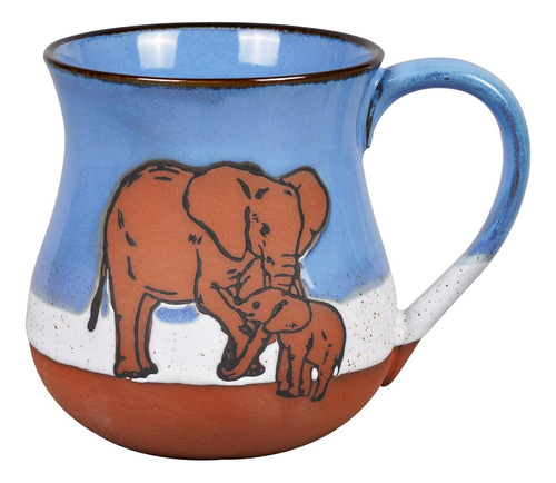 Taza De Cerámica Con Diseño De Elefante, 16 Onzas, Taza De C