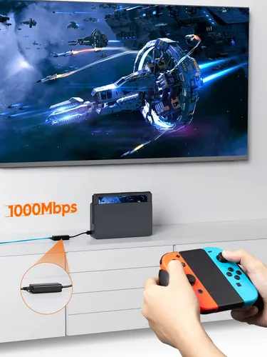 Adaptador Usb A Ethernet 10/100/1000 Para Nintendo Switch