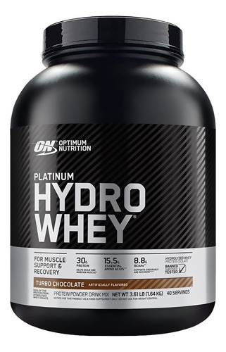Proteína Hidrolizada Hydrowhey 3.5lb - Optimimun Nutrition Sabor Turbo Chocolate