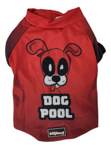 Camiseta Dead Pool Dog Pet Proteção Uv Cachorro Gato Cães