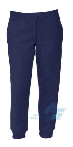 Pantalón Felpa Con Puño Adultos Gris Azul Negro - Textilshop