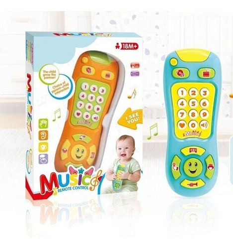 Control Remoto Bebe Luz Y Musica Fisher Price .+ Regalo