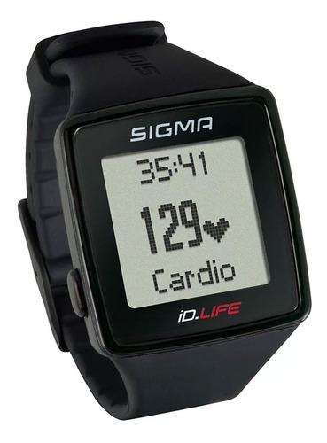 Reloj Pulsometro Sigma Id Life Frecuencia Cardiaca Fitness Color de la malla Negro Color del bisel Negro Color del fondo Verde oscuro