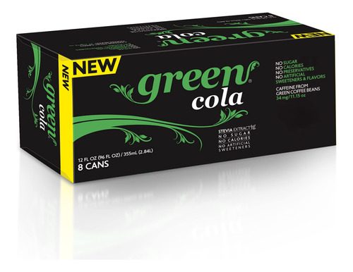 Green Cola - Sin Azcar, Cero Caloras, Naturalmente Endulzado