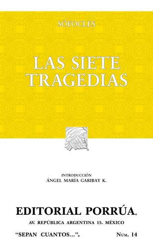 Libro Las Siete Tragedias Sófocles Editorial Porrua Mexico