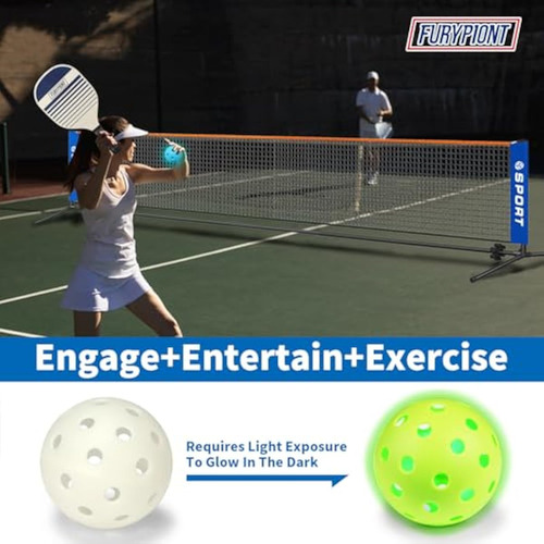Juego De Equipo De Red De Pickleball Portátil De