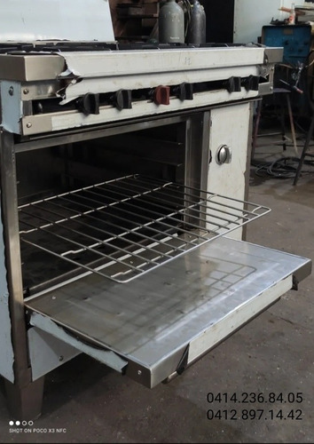 Imagen 10 de 10 de Cocina Industrial 6 Hornillas Plancha Horno Y Gratinador