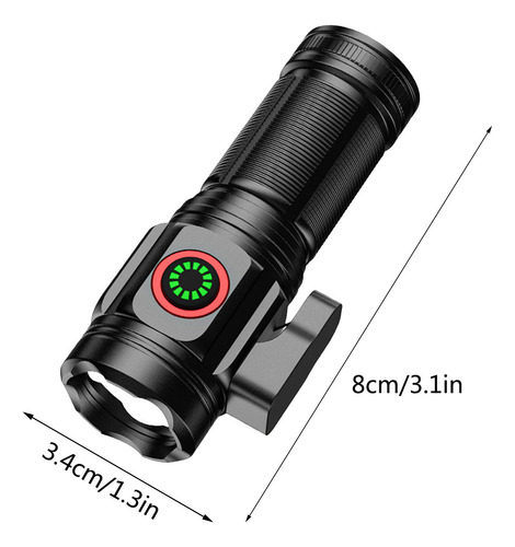 Mini Linterna Led S, Cuerda Para Cortar Cinturón, Tipo C, Ca