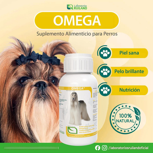 Suplemento Omega 3 Y 6 Para Perros Ruiland® - 60 Tabs