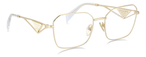Prada Spr A51v Zvn-1o1 Square Shape Gold (Usado)
