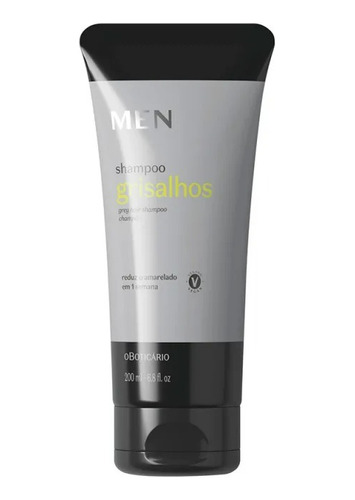 Shampoo Masculino O Boticàrio Men Cabelos Grisalhos 200ml