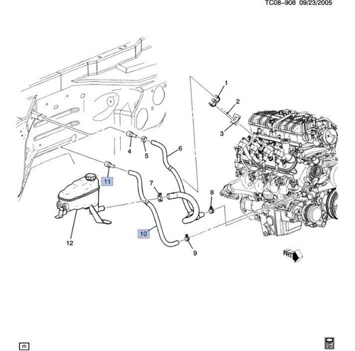 Manguera Calefaccion Entrada Cadillac Escalade V8 6.0l 2011