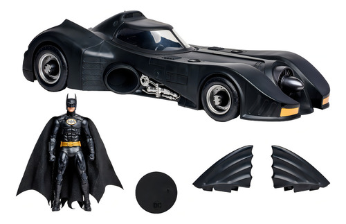 Sm Mcfarlane Figura 7 Batman 1989 Con Batimóvil Gold Label