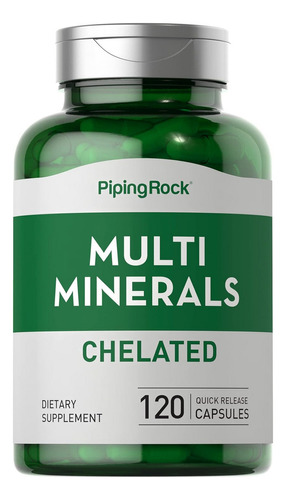 Mega Multi Mineral Chelated Supplement | 120 Capsules | Iron