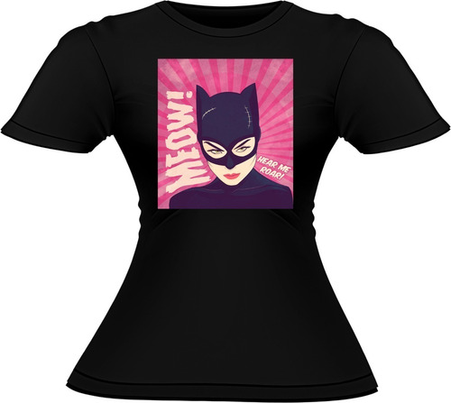 Polera Mujer Algodón Dc Comics Colección Catwoman