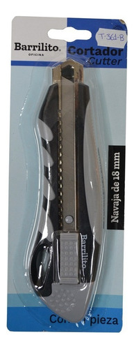 Cutter Uso Rudo Barrilito 18mm Mango De Plastico 1 Pz
