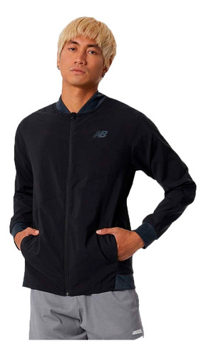 Campera New Balance Running Hombre Tenacy Negro Cli