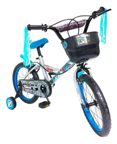 Bicicleta Infantil R16 Con Ruedas Goma Eva 7126