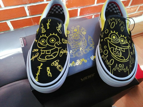 Tenis Vans Bob Esponja Slip-on Talla 26.5 (Usado)