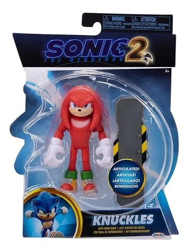 Brinquedo Boneco Sonic 2 Filme Articulado Knuckles 10cm 3409