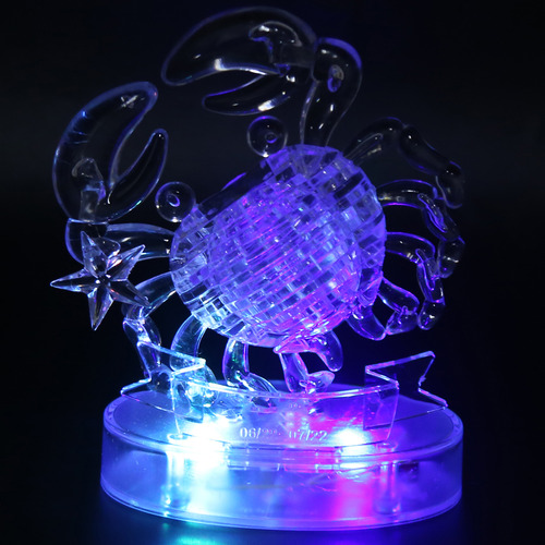 Puzzle Jigsaw Diy Crystal, Luz Led Tridimensional Con Forma