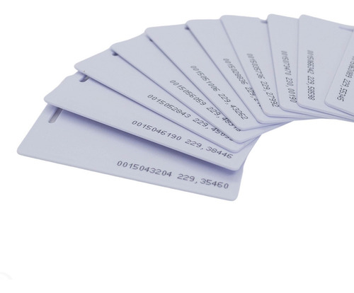 Imagen 3 de 10 de Combo 10 Tarjetas De Proximidad Numeradas