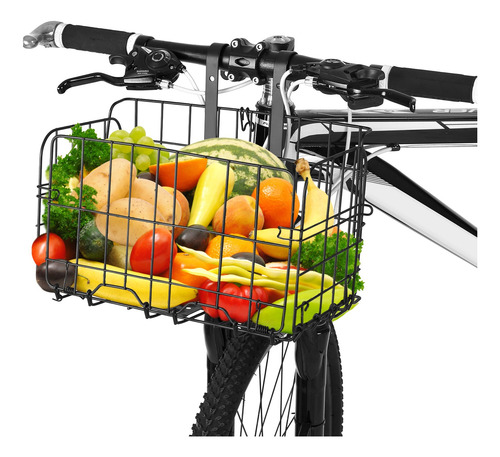 Cesta Plegable De Alambre De Acero Desmontable Para Manillar