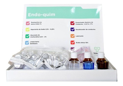 Kit Endo-quim. Químicos Para Endodoncia. Tedequim