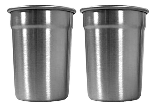 Paquete De 2 Vasos Tequilero De Acero Inoxidable 70 Ml