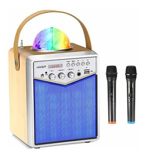 Maquina Karaoke Bluetooth 2 Microfono Inalambrico Altavoz