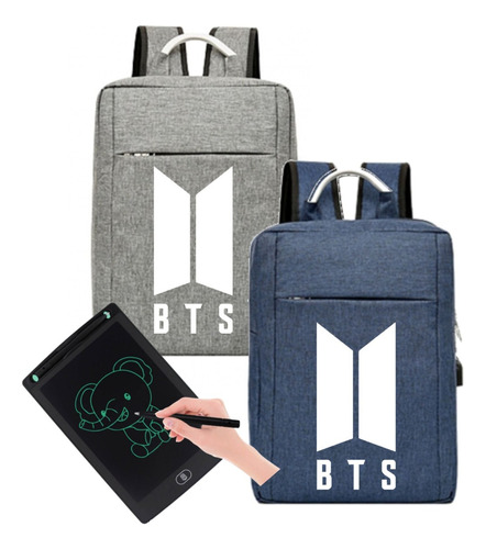 Morral Bts Kpop Maletin Combo Incluye Tableta