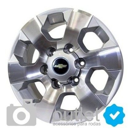 Imagem 7 de 9 de Calota Miolo Tampa Roda S10 Lt Ltz 2012 2013 2014 2015 Prata