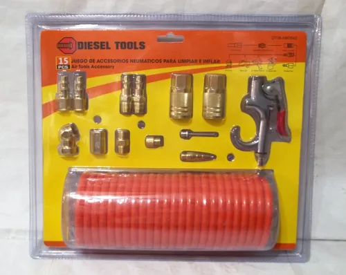 comprar Jgo. Accesorios P\u002Flimpiar E Inflar Cauchos 14 Pzas. 