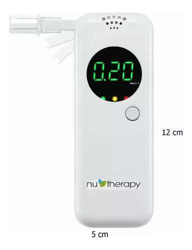 Probador de aliento de cetona, medidor de cetosis, alcoholímetro keto con  10 boquillas (unidades de visualización mmol/L)