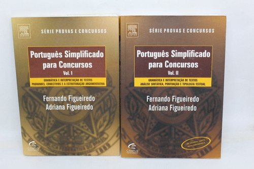 2 Livros Português Simplificado Para Concursos Série Provas