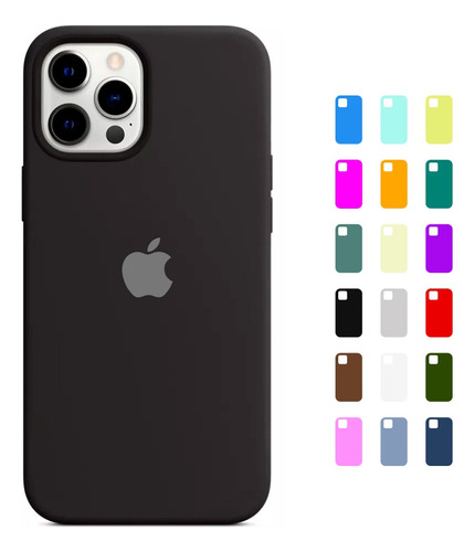 Funda Protectora Case Silicón Liquido Para iPhone 12 Pro Max