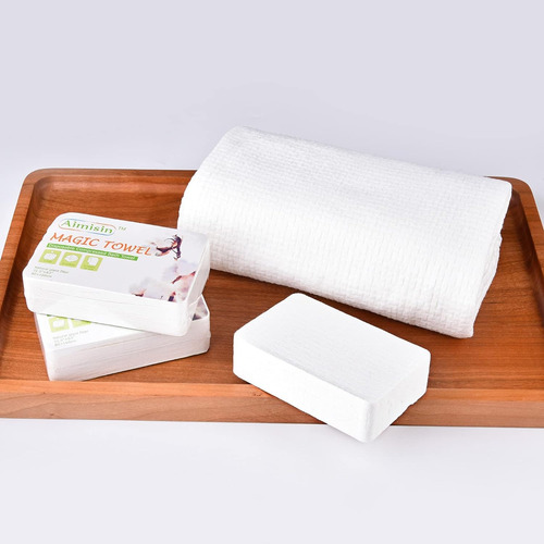 Toallas Comprimidas, Desechables, Suaves Y Duraderas, 100% A