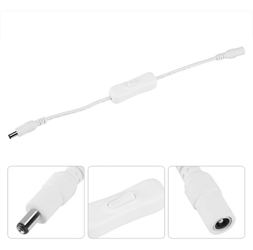 Adaptador Corrien Con Conector De Tira De Luz Dc De 28,5 Cm,