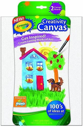 Crayola Pintura Conjuntos De Lienzos Blancos,