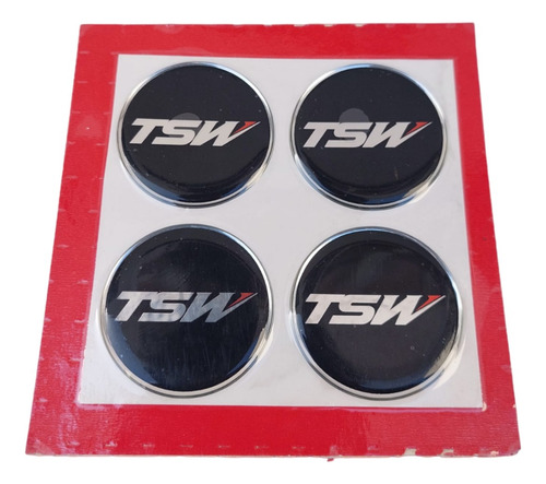 Tsw  - Juego Logos Llantas 49 Mm Diámetro X 4