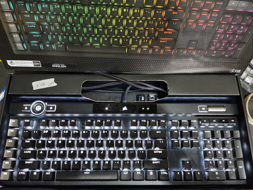 Teclado Corsair K100 Corsair Opx Inglês Us Kok Lerdescrição Preto Inglês Us (Usado)