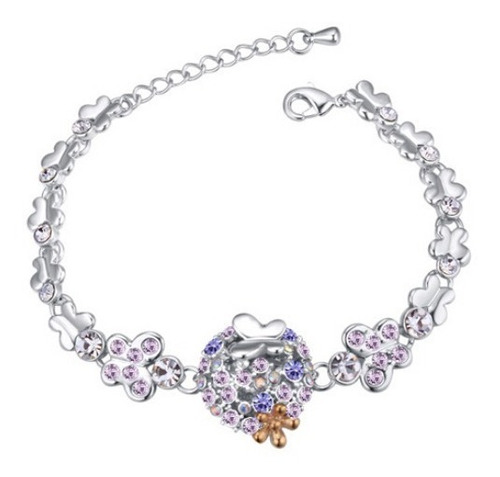 Pulsera Con Cristales, Amor De Cristal Ac16-180