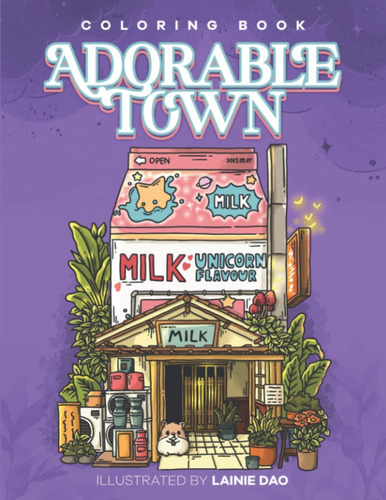 Lainie Dao, Adorable Town Coloring Book
