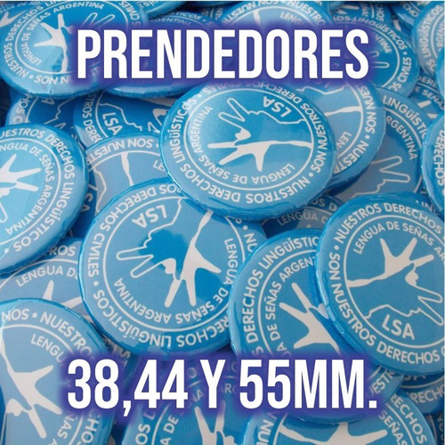 50 Pins Prendedores Personalizados 55mm. Promo Por Mayor