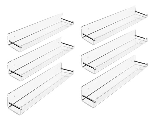 Amt - Juego De 6 Estantes Flotantes Acrilicos  15.2 In De 